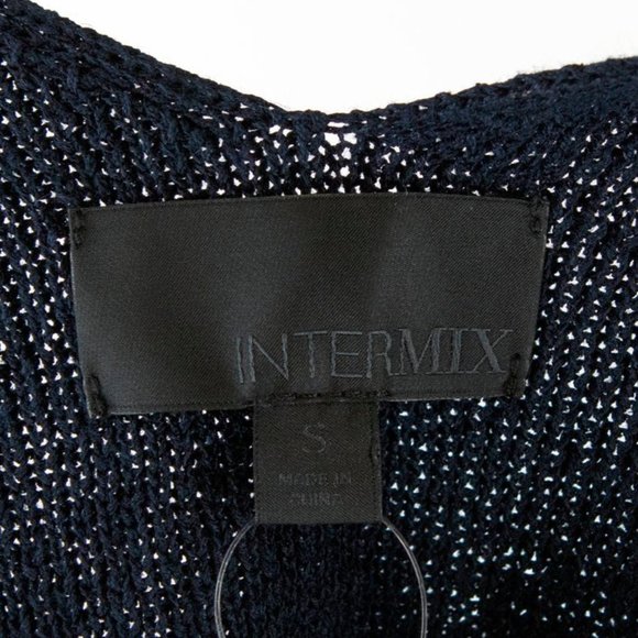 Intermix Annie Navy Knit Crisscross Tank - Picture 4 of 4